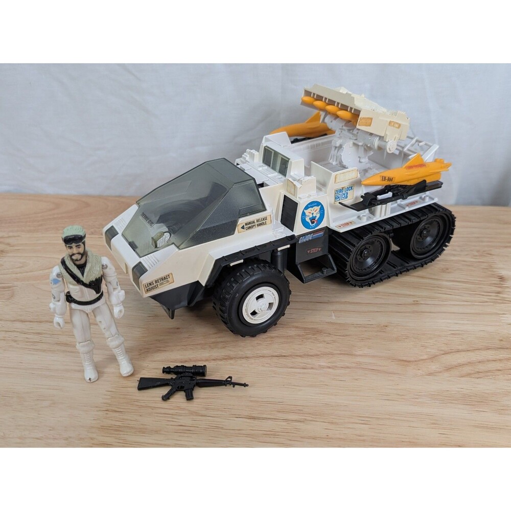 GI Joe Snow Cat Frostbite 1985 G.I. ARAH Vintage gun *READ*